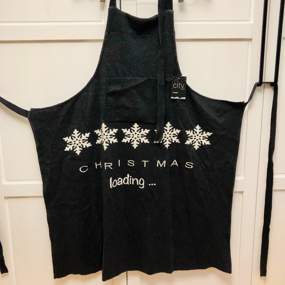 NWT City chic 100% cotton Xmas Apron